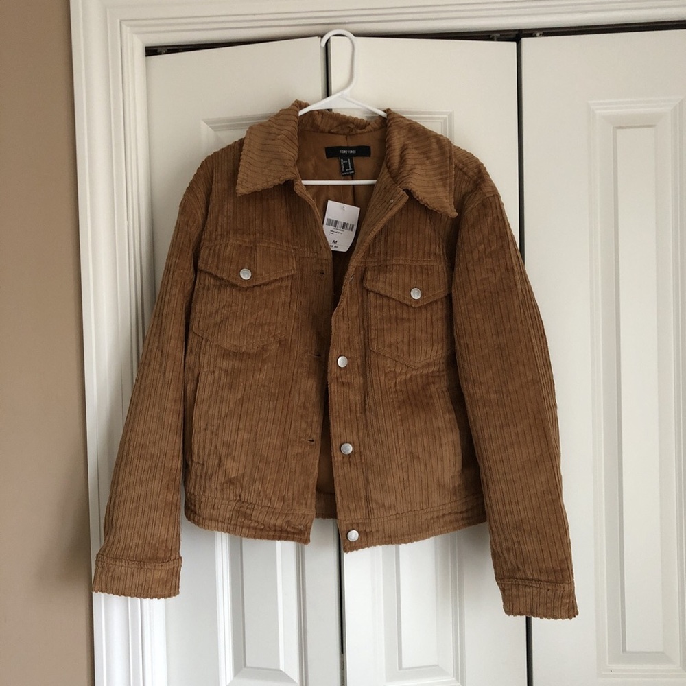 Lined corduroy jacket from forever 21